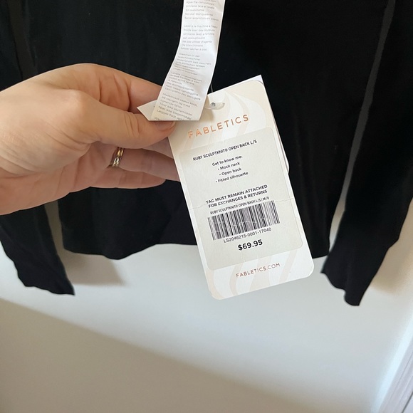 Fabletics Open Back Long Sleeved Top - Picture 4 of 5